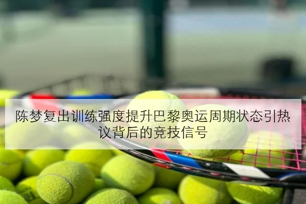 陈梦复出训练强度提升巴黎奥运周期状态引热议背后的竞技信号